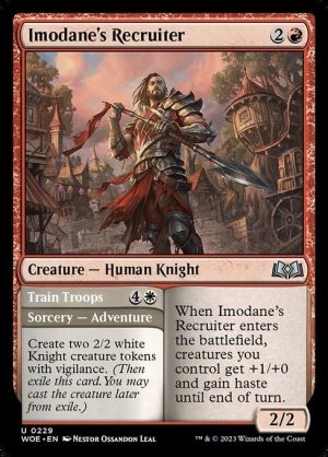 Imodane's Recruiter // Train Troops - Wilds of Eldraine-(229)