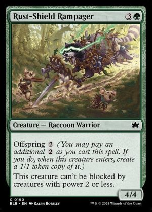 Rust-Shield Rampager - Bloomburrow-(190)-Foil