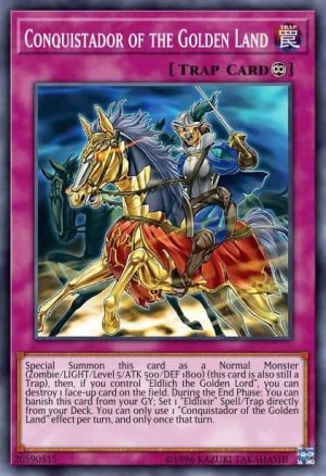 Conquistador of the Golden Land - (Maximum Gold El Dorado) - (MGED-EN054) - (Premium Gold Rare)