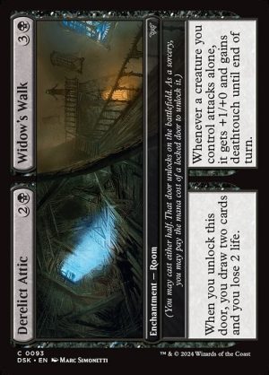 Derelict Attic // Widow's Walk - Duskmourn: House of Horror-(093)-Foil