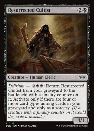 Resurrected Cultist - Duskmourn: House of Horror-(115)