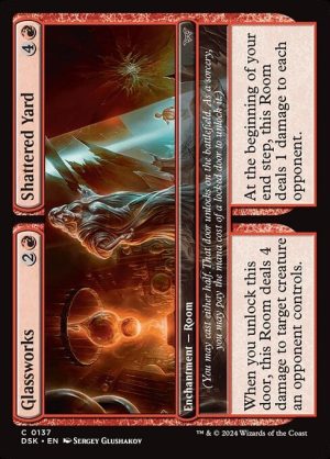 Glassworks // Shattered Yard - Duskmourn: House of Horror-(137)