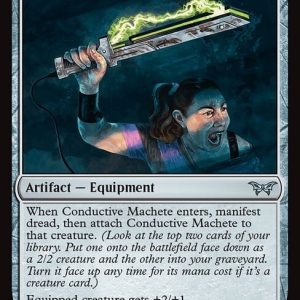 Conductive Machete - Duskmourn: House of Horror-(244)-Foil