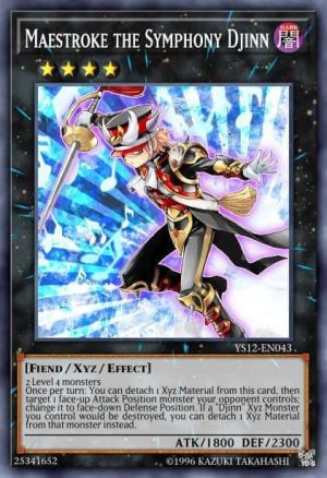 Maestroke the Symphony Djinn - (Starter Xyz Symphony) - (YS12-EN043) - (Super Rare)