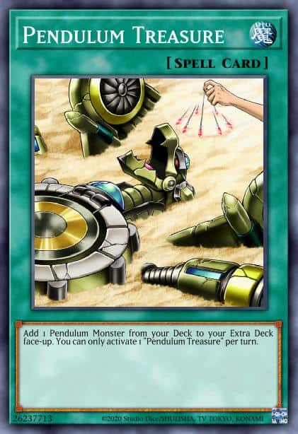 Pendulum Treasure - (2022 Tin of the Pharaoh's Gods) - (MP22-EN165) - (Rare)