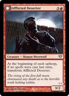 Afflicted Deserter // Werewolf Ransacker - Dark Ascension-(081)