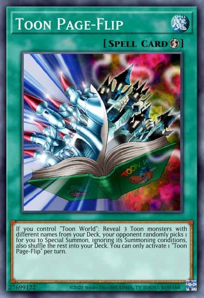 Toon Page-Flip - (Battles of Legend Crystal Revenge) - (BLCR-EN068) - (Secret Rare)
