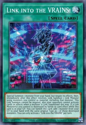 Link into the VRAINS! - (2022 Tin of the Pharaoh's Gods) - (MP22-EN271) - (Prismatic Secret Rare)