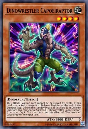 Dinowrestler Capoeiraptor - (2019 Gold Sarcophagus Tin Mega Pack) - (MP19-EN157) - (Common)