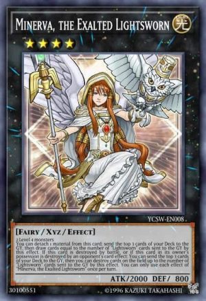 Minerva, the Exalted Lightsworn - (Battles of Legend Light's Revenge) - (BLLR-EN044) - (Secret Rare)