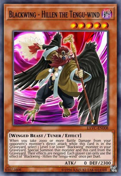 Blackwing - Hillen the Tengu-wind - (Extreme Victory) - (EXVC-EN008) - (Super Rare)