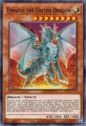 Timaeus the United Dragon - (Dueling Heroes Tin) - (MP23-EN003) - (Prismatic Secret Rare)