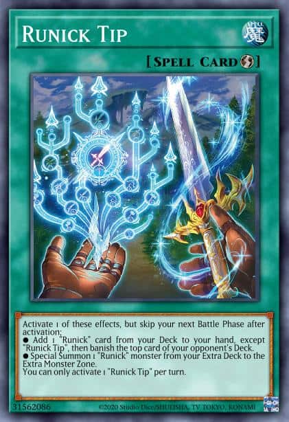 Runick Tip - (Dueling Heroes Tin) - (MP23-EN241) - (Prismatic Secret Rare)