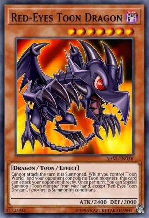 Red-Eyes Toon Dragon - (Shining Victories) - (SHVI-EN036) - (Super Rare)