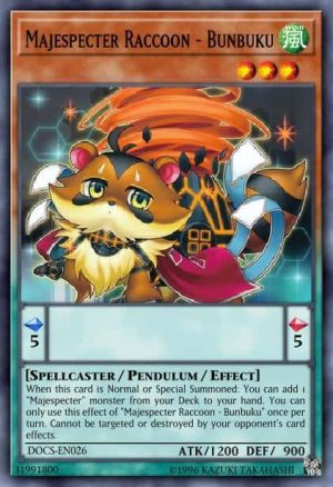 Majespecter Raccoon - Bunbuku - (2016 Mega-Tin Mega Pack) - (MP16-EN126) - (Ultra Rare)