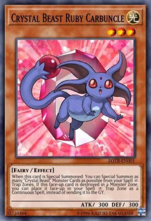 Crystal Beast Ruby Carbuncle - (LC 2 The Duel Academy Years Mega Pack) - (LCGX-EN155) - (Common)