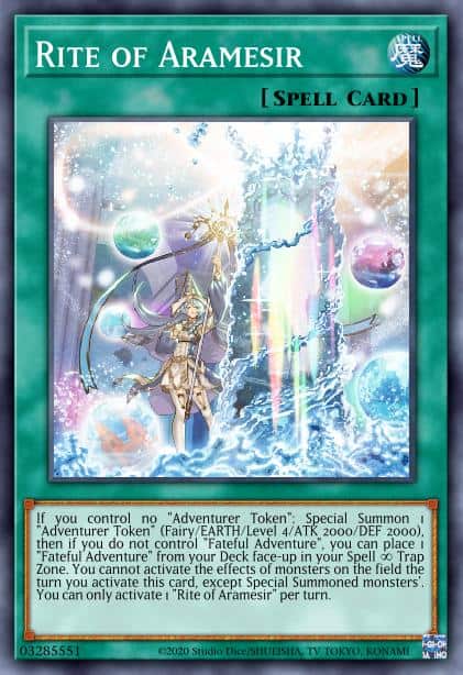 Rite of Aramesir - (Dueling Heroes Tin) - (MP23-EN264) - (Prismatic Secret Rare)