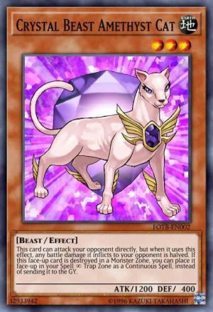 Crystal Beast Amethyst Cat - (Structure Legend of the Crystal Beasts) - (SDCB-EN002) - (Common)