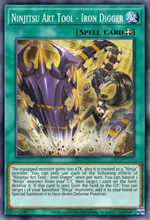 Ninjitsu Art Tool - Iron Digger - (Darkwing Blast) - (DABL-EN062) - (Common)