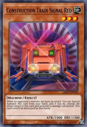 Construction Train Signal Red - (Dragons of Legend) - (DRLG-EN038) - (Super Rare)