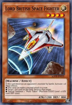 Lord British Space Fighter - (Stardust Overdrive) - (SOVR-EN035) - (Rare)