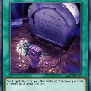 Foolish Burial Goods - (2017 Mega-Tin Mega Pack) - (MP17-EN218) - (Secret Rare)