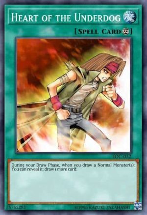 Heart of the Underdog - (LC 3 Yugi's World Mega Pack) - (LCYW-EN068) - (Common)