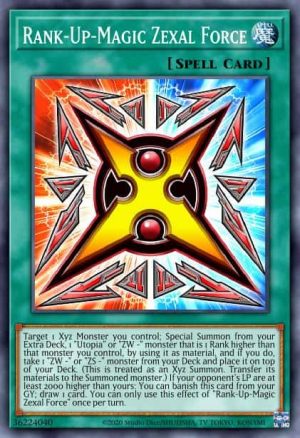 Rank-Up-Magic Zexal Force - (2022 Tin of the Pharaoh's Gods) - (MP22-EN090) - (Rare)