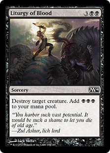Liturgy of Blood - Magic 2014 Core Set-(104)