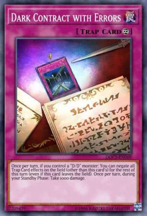 Dark Contract with Errors - (Pendulum Domination Structure) - (SDPD-EN036) - (Common)