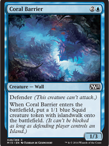 Coral Barrier - Magic 2015 Core Set-(049)