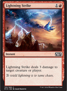 Lightning Strike - Magic 2015 Core Set-(155)