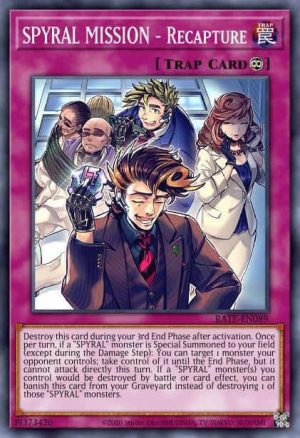 SPYRAL MISSION - Recapture - (Raging Tempest) - (RATE-EN089) - (Rare)
