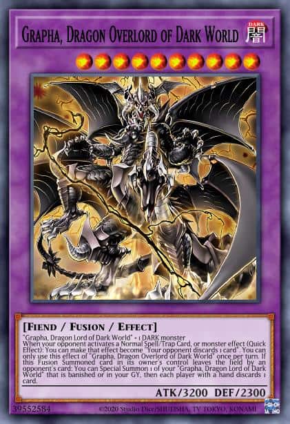 Grapha, Dragon Overlord of Dark World - (Structure Dark World) - (SR13-EN041) - (Ultra Rare)
