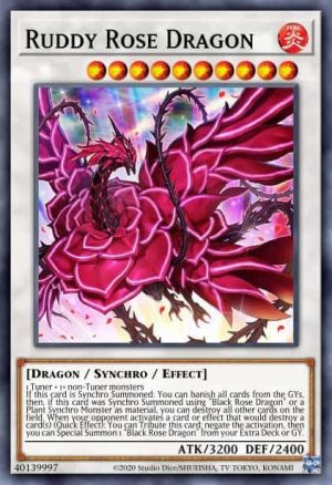 Ruddy Rose Dragon - (2022 Tin of the Pharaoh's Gods) - (MP22-EN077) - (Prismatic Secret Rare)
