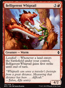 Belligerent Whiptail - Battle for Zendikar-(141)