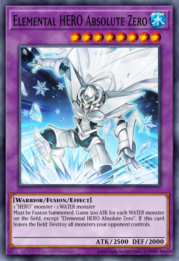 Elemental HERO Absolute Zero - (Platinum Secret Rare)- (Quarter Century Bonanza) - (RA03-EN231)