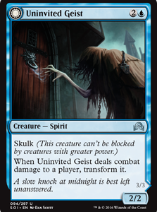 Uninvited Geist // Unimpeded Trespasser - Shadows over Innistrad-(094)