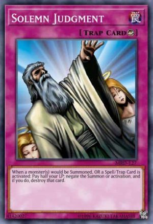 Solemn Judgment - (LC 3 Yugi's World Mega Pack) - (LCYW-EN152) - (Secret Rare)