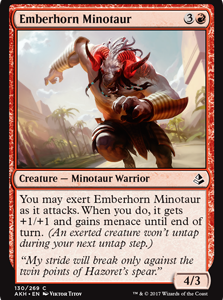 Emberhorn Minotaur - Amonkhet-(130)