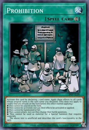 Prohibition - (LC 3 Yugi's World Mega Pack) - (LCYW-EN267) - (Secret Rare)