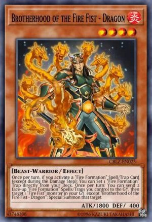 Brotherhood of the Fire Fist - Dragon - (Mystic Fighters) - (MYFI-EN044) - (Super Rare)