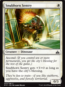 Snubhorn Sentry - Rivals of Ixalan-(023)