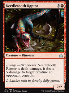 Needletooth Raptor - Rivals of Ixalan-(107)
