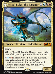 Nicol Bolas, the Ravager // Nicol Bolas, the Arisen - Core Set 2019-(218)
