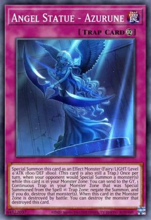 Angel Statue - Azurune - (Blazing Vortex) - (BLVO-EN079) - (Super Rare)