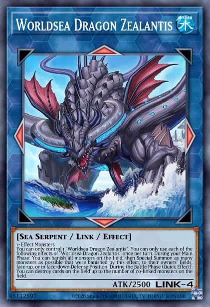 Worldsea Dragon Zealantis - (Dueling Heroes Tin) - (MP23-EN193) - (Prismatic Secret Rare)