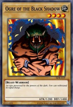 Ogre of the Black Shadow - (Starter Kaiba) - (SDK-E018) - (Common)(Damaged)