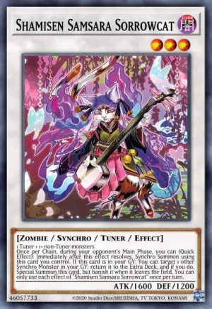 Shamisen Samsara Sorrowcat - (Darkwing Blast) - (DABL-EN044) - (Super Rare)