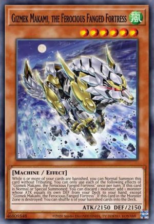 Gizmek Makami, the Ferocious Fanged Fortress - (Egyptian God Deck Obelisk the Tormentor) - (EGO1-EN021) - (Common)